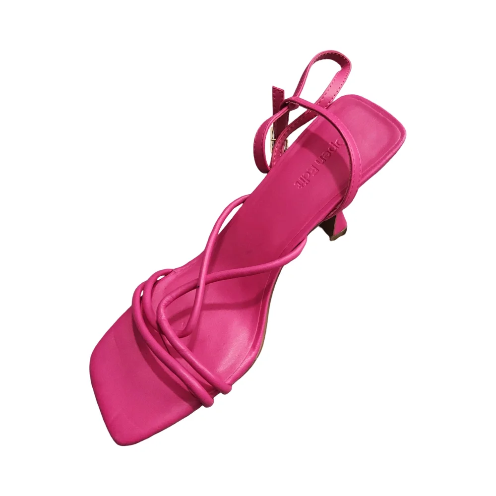 Open Edit Elegant Pink Strappy Heels size 7.5 - Picture 3 of 9